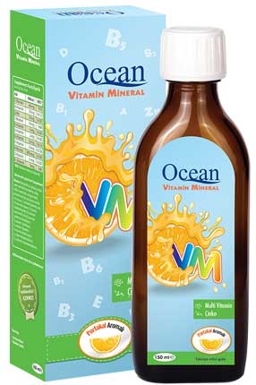 Ocean VM Vitamin+Mineral Portakal Aromalı Şurup